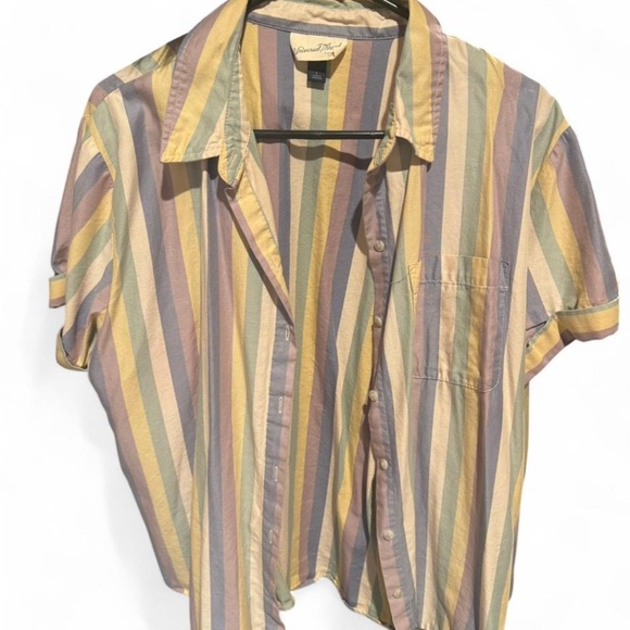 Universal Thread Multicolor Striped Shirt - Picture 6 of 7